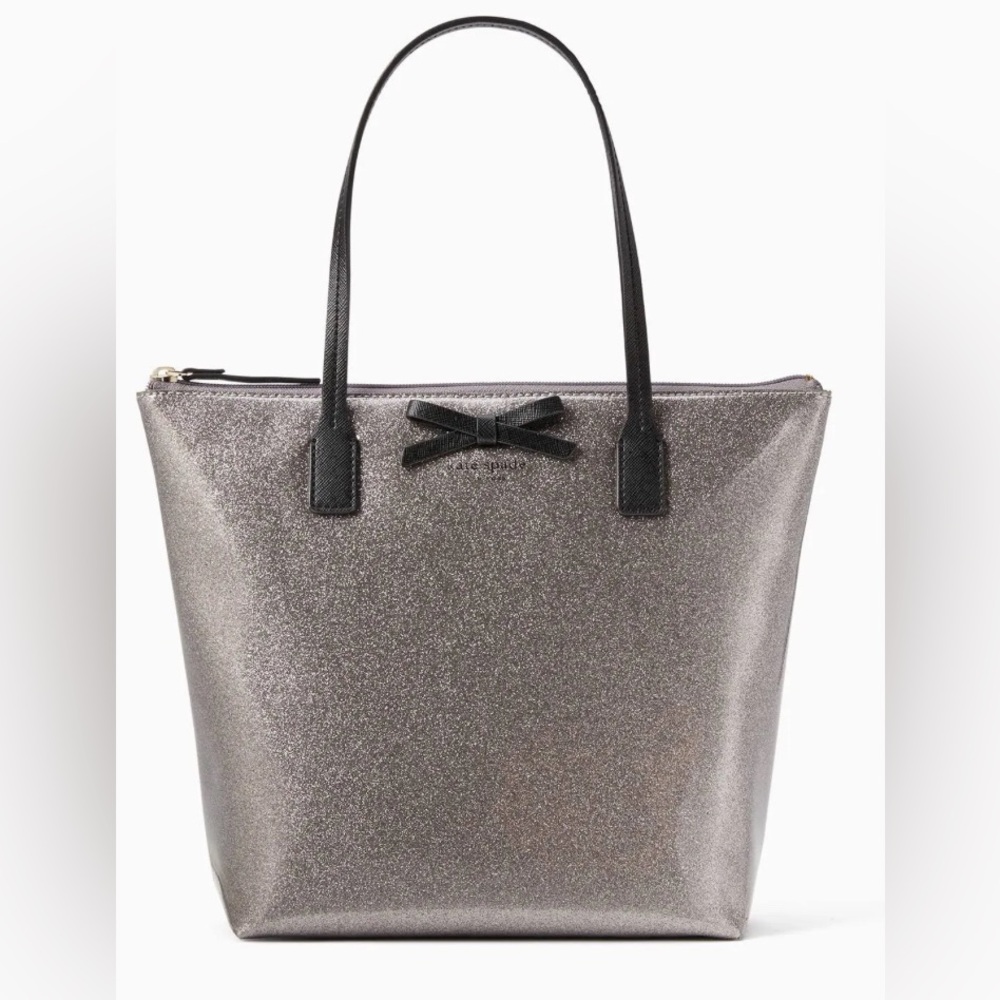 •KATE SPADE•LAKES EDGE SHIMMER MAVIS STREET JERALYN TOTE SHOULDER BAG EUC